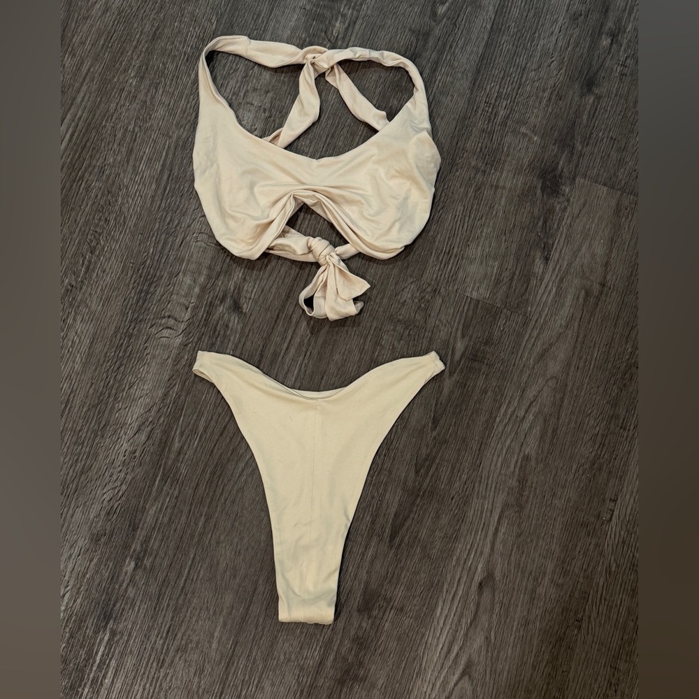 OhPolly Cream Bikini Set